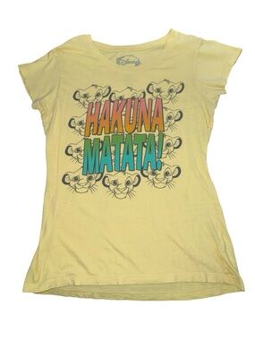 Disney Yellow Hakuna Matata Simba Graphic Tee